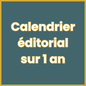 Calendrier éditorial annuel