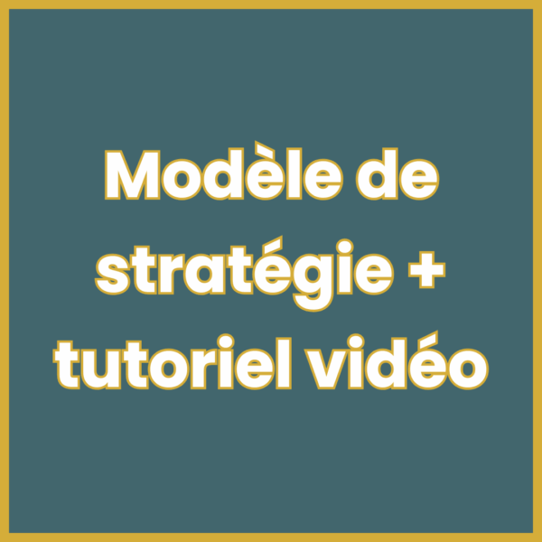 Modèle de stratégie de communication / marketing